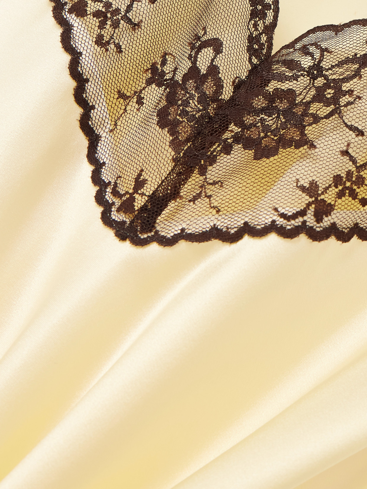 Sir Willa Lace-trimmed Cutout Silk Maxi Dress In Yellow