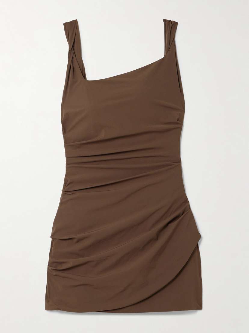 SIR. Draped Twisted Stretch-crepe Mini Dress