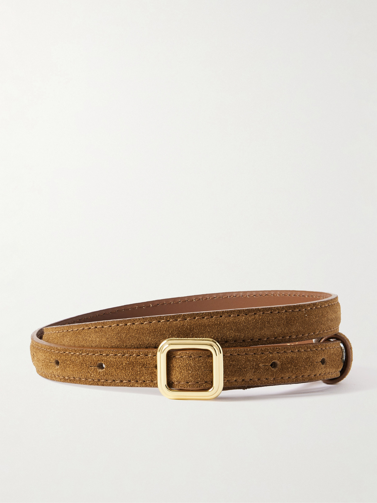 Lie Studio Georgia Wide Belt In Brown