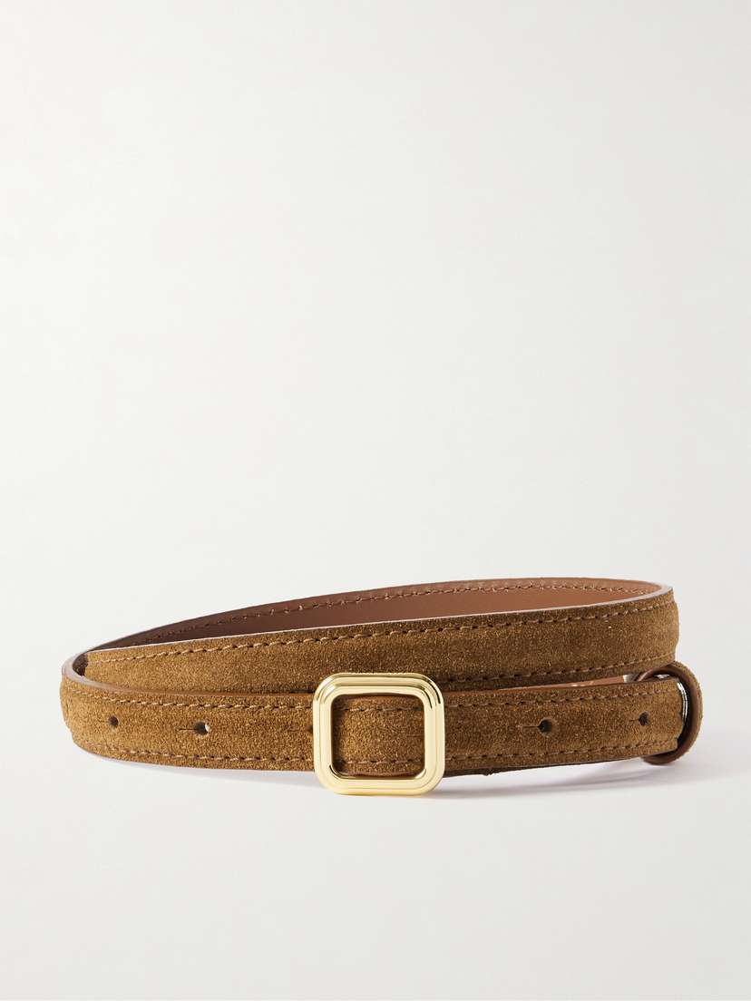LIÉ STUDIO The Georgia Slim Suede Belt