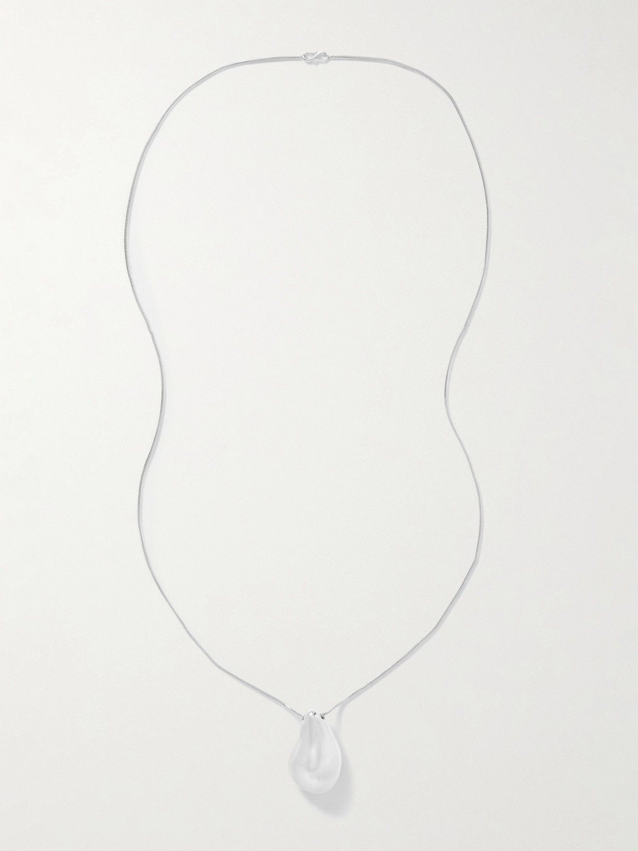 Lie Studio The Betty Convertible Silver And Leather Necklace