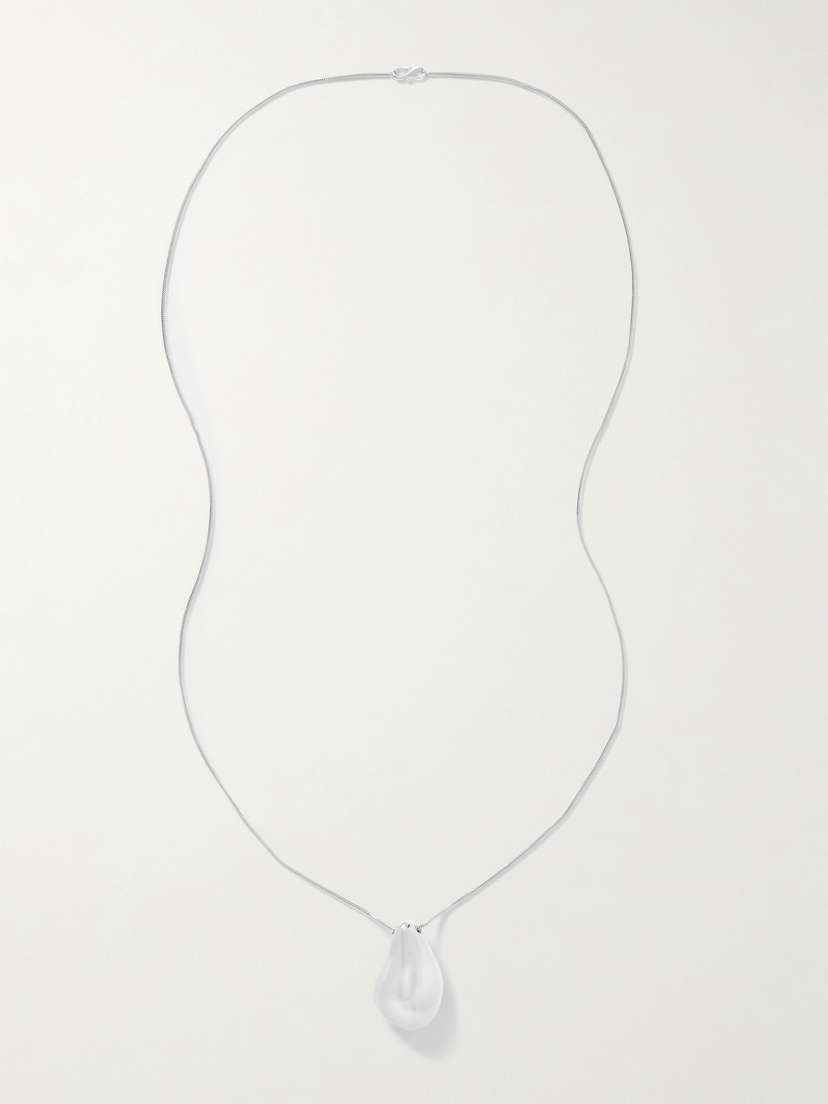 LIÉ STUDIO The Betty Convertible Silver And Leather Necklace