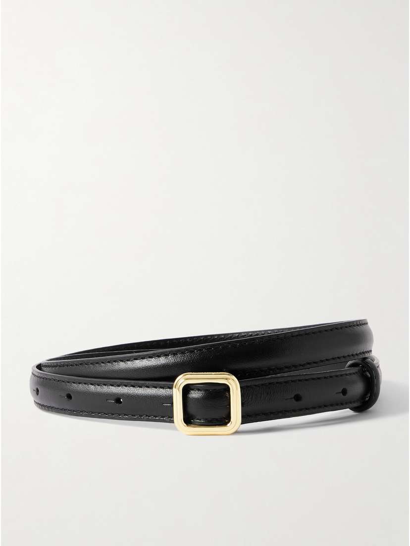 LIÉ STUDIO The Georgia Slim Leather Belt