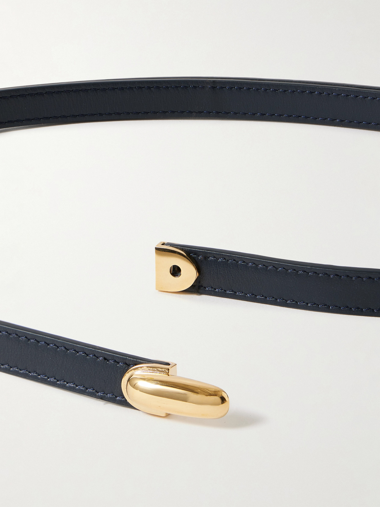 Savette Symmetry Leather Belt In Black
