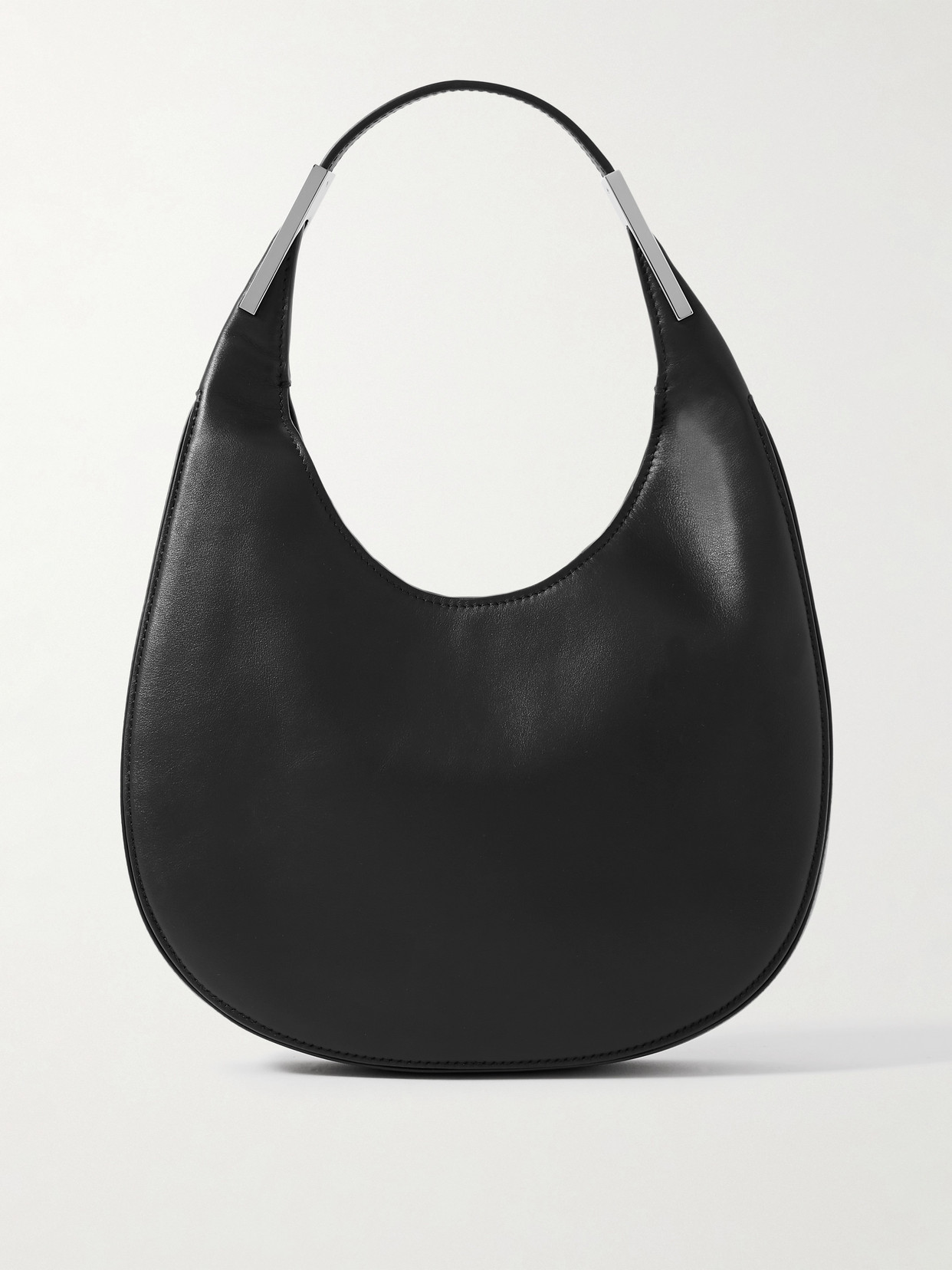 Savette Florence Small Leather Shoulder Bag In Black