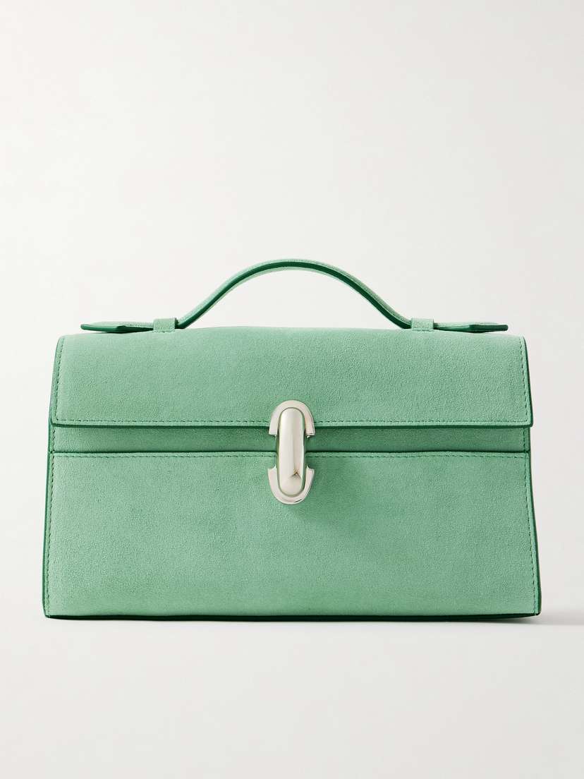 Savette Symmetry Pochette Suede Tote