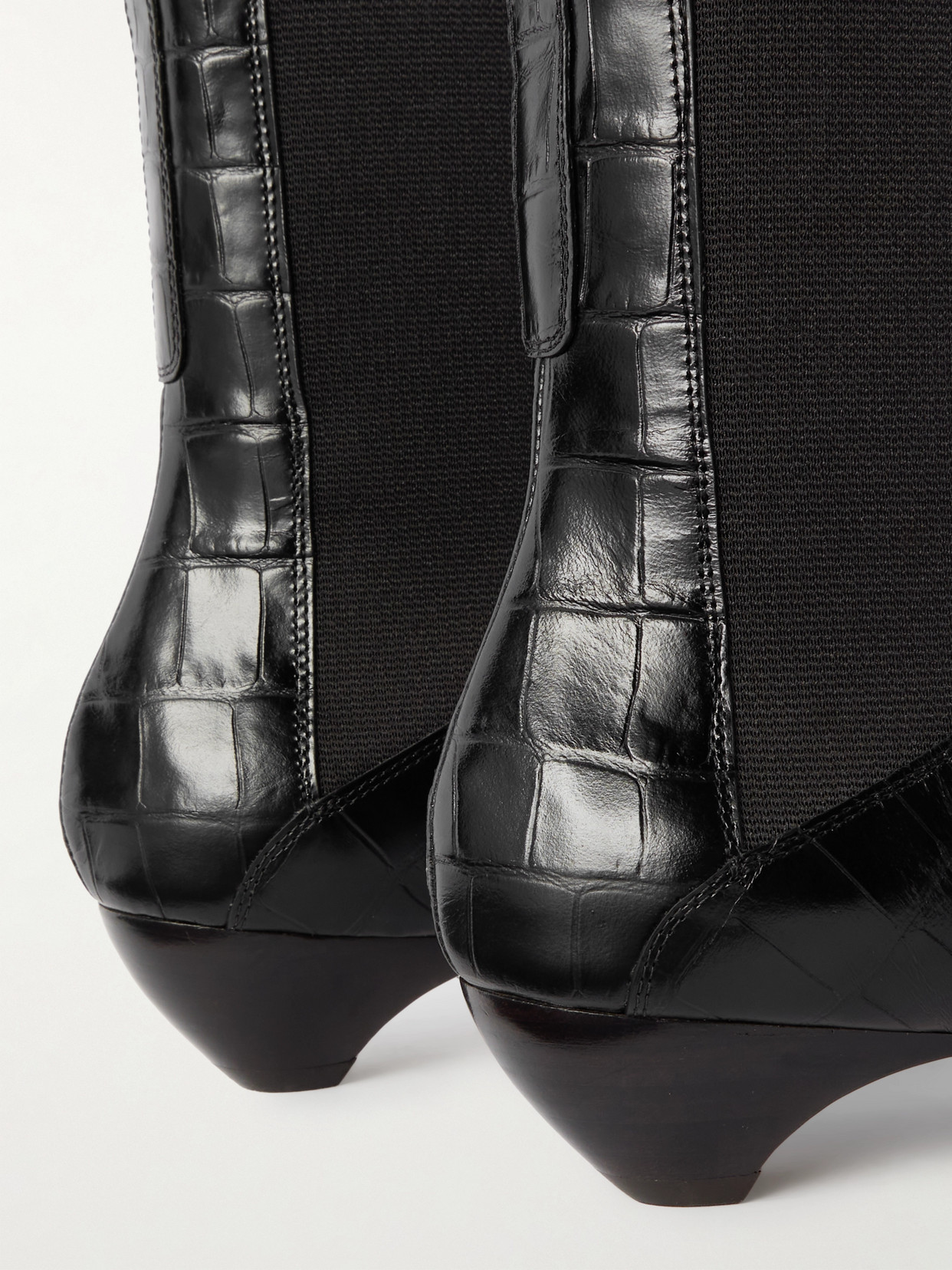 Le Monde Béryl - Allegra Croc-Effect Leather Chelsea Boots