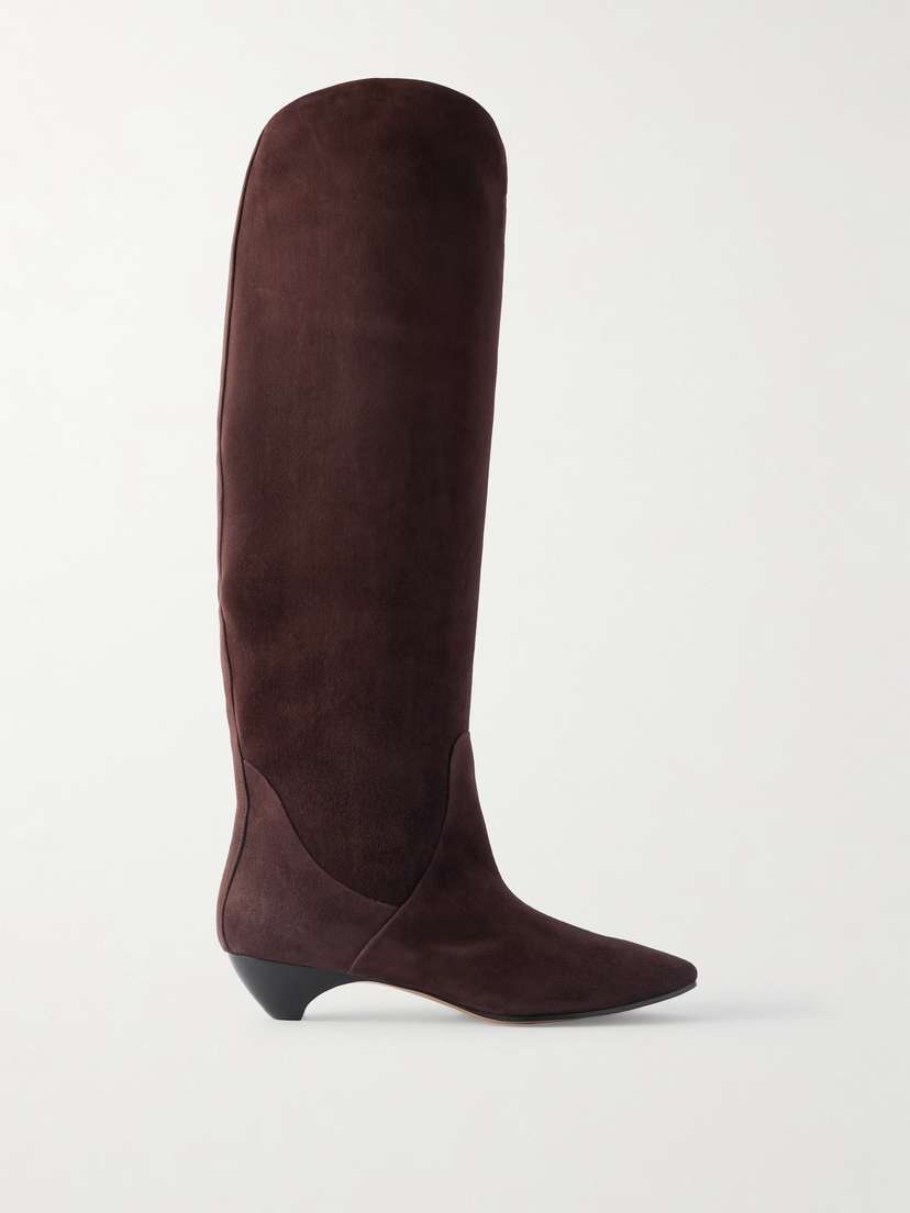 Le Monde Béryl Allegra Suede Riding Boots