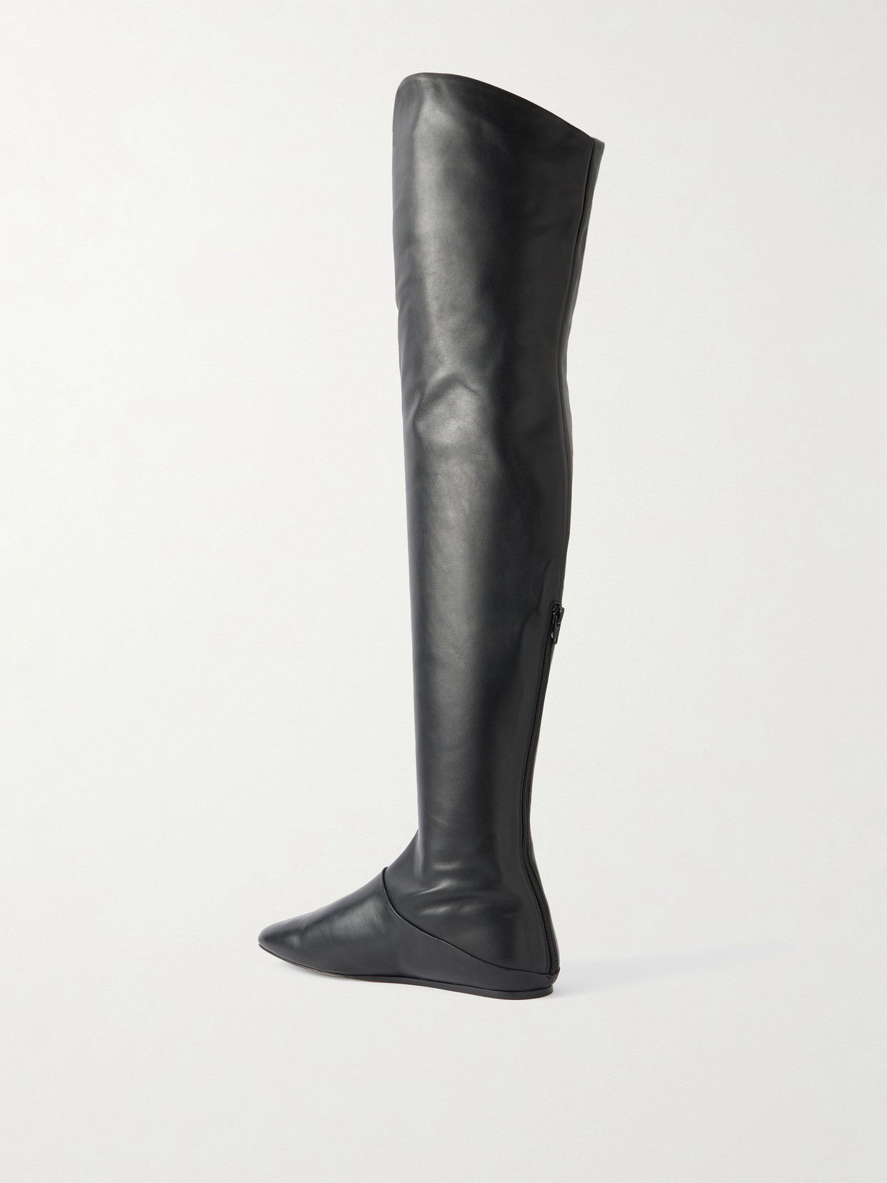 Le Monde Beryl Luna Over-the-knee Leather Boots In Black