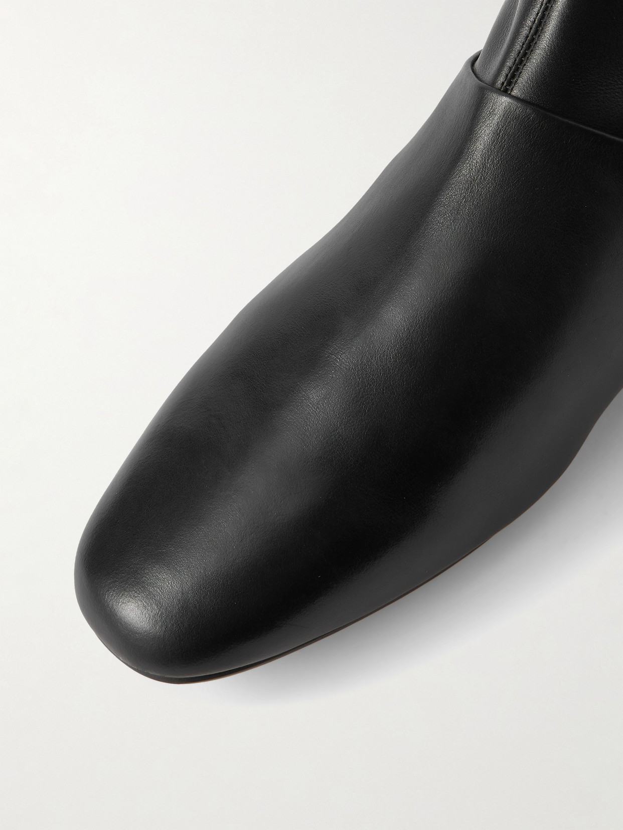 Le Monde Beryl Luna Over-the-knee Leather Boots In Black