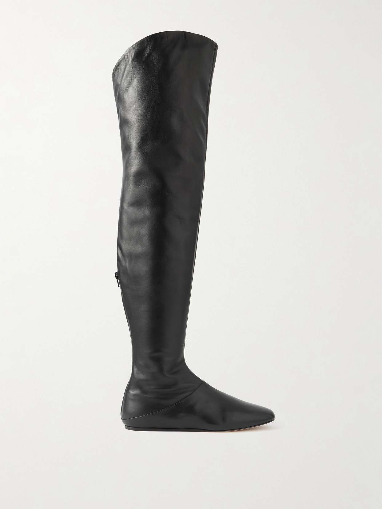 Le Monde Beryl Luna Over-the-knee Leather Boots In Black