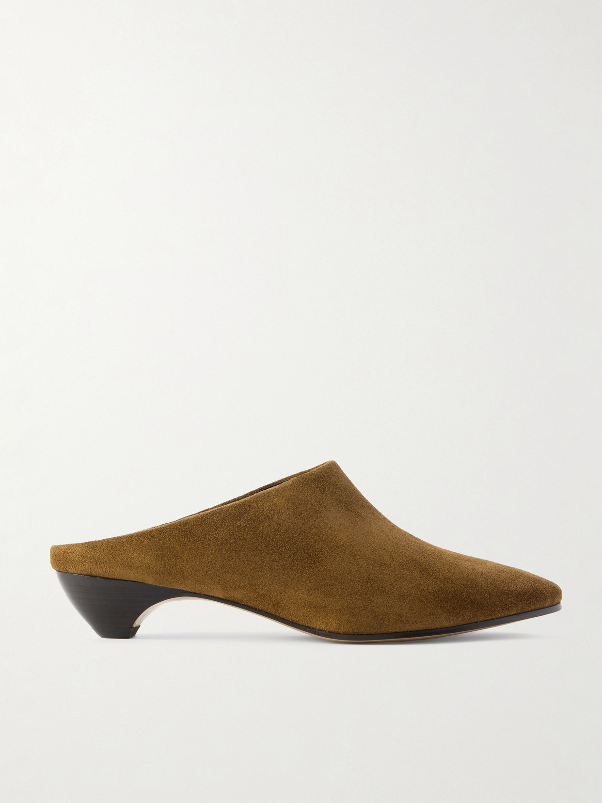 Le Monde Beryl Allegra Suede Mules In Brown