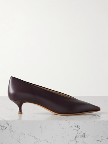 LE MONDE BERYL Babouche leather pumps