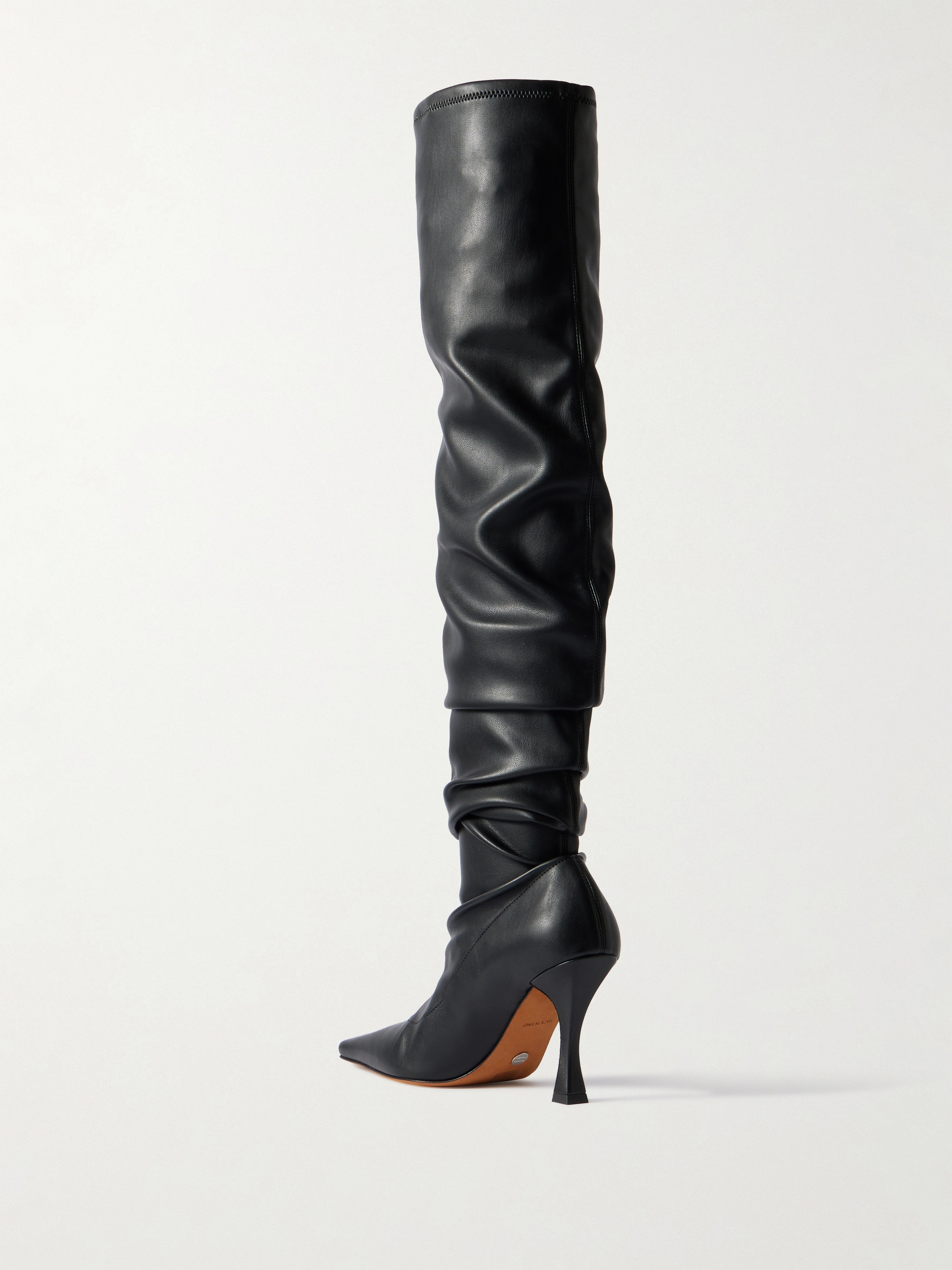Proenza Schouler Trap ruched leather over-the-knee boots