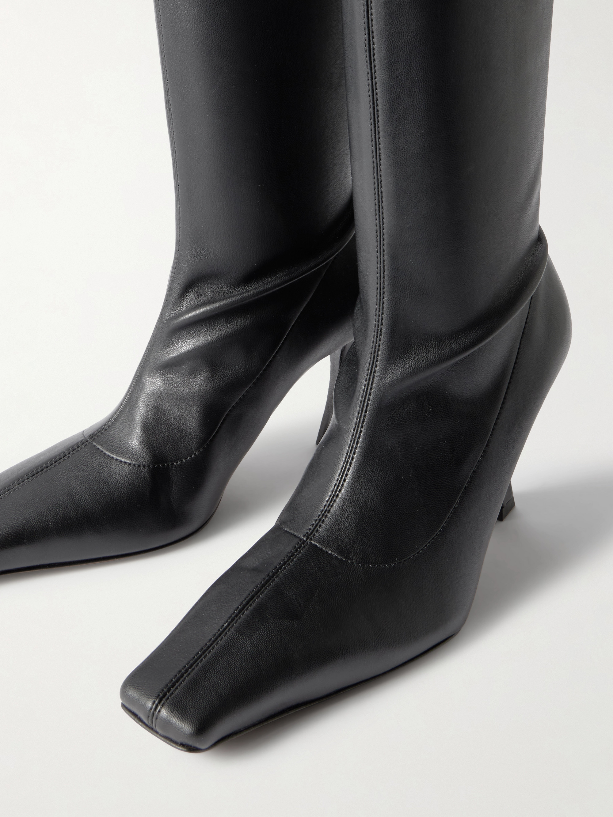 Proenza Schouler - Trap ruched leather over-the-knee boots | Plush