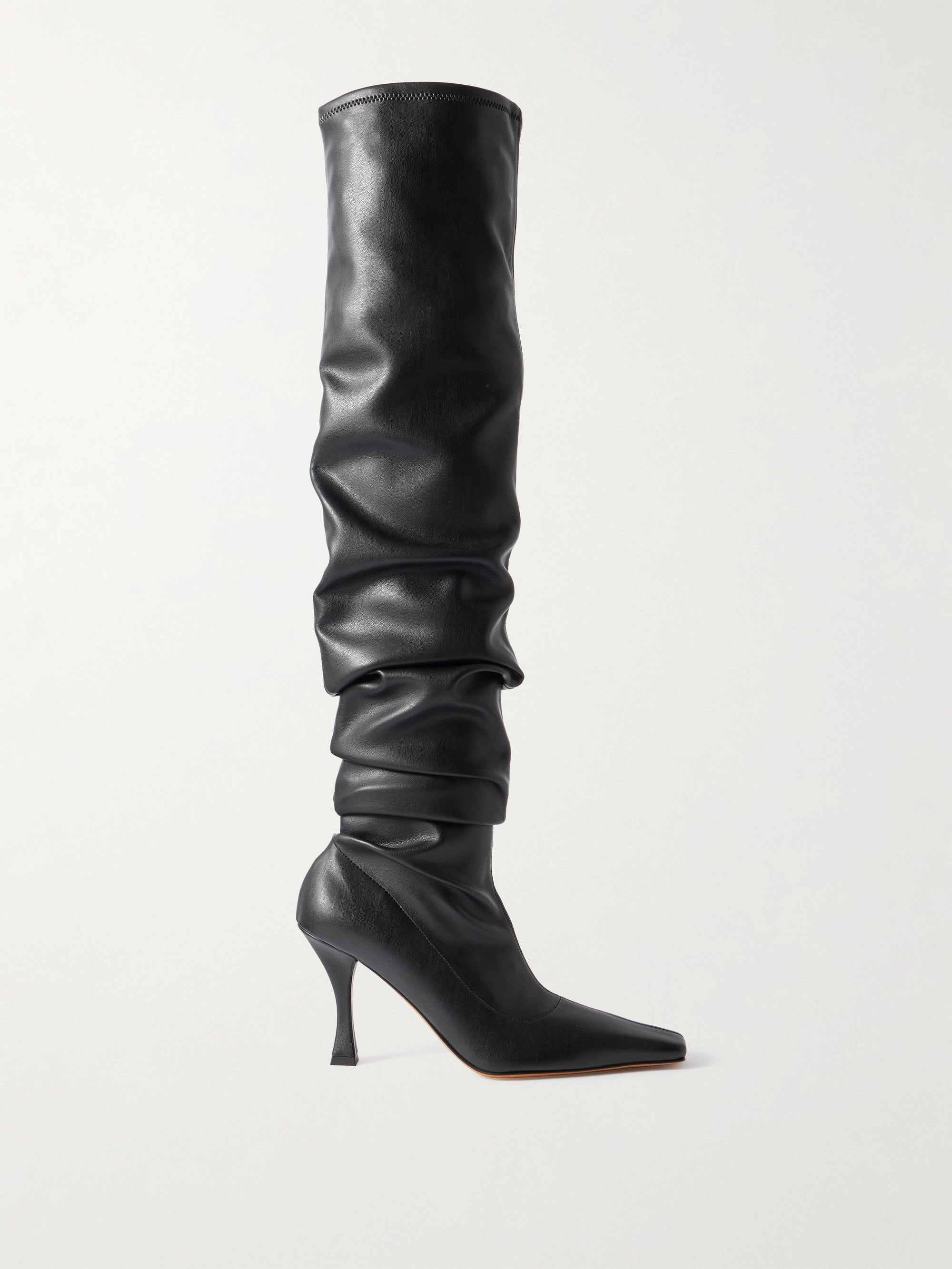 Proenza Schouler - Trap ruched leather over-the-knee boots | Plush