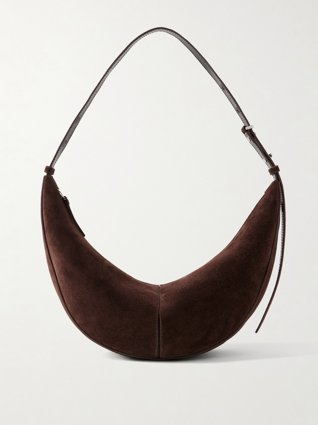 Proenza Schouler Slide Paneled Suede Shoulder Bag In Brown