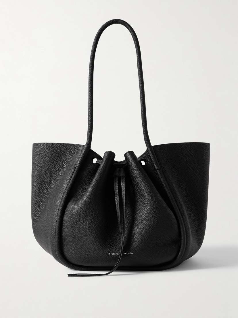 Proenza Schouler Large Ruched Textured-leather Tote