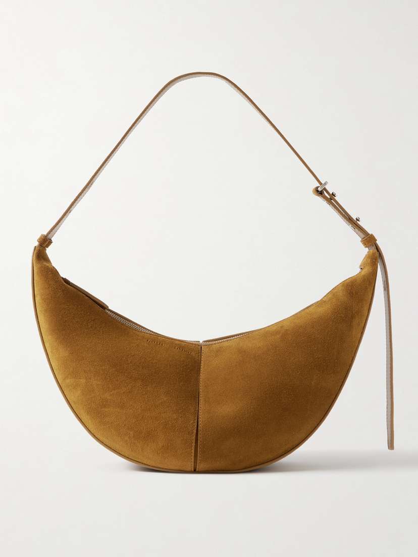Proenza Schouler Slide Leather-trimmed Suede Shoulder Bag