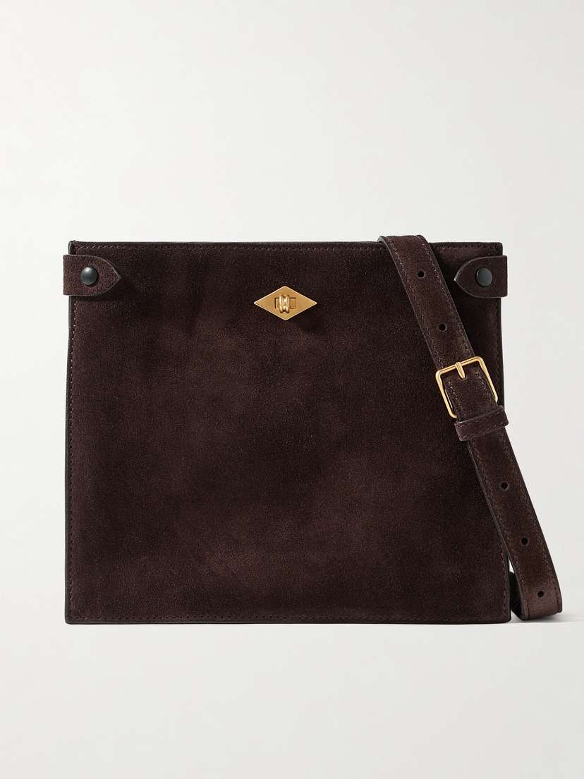 Métier Stowaway Suede Shoulder Bag