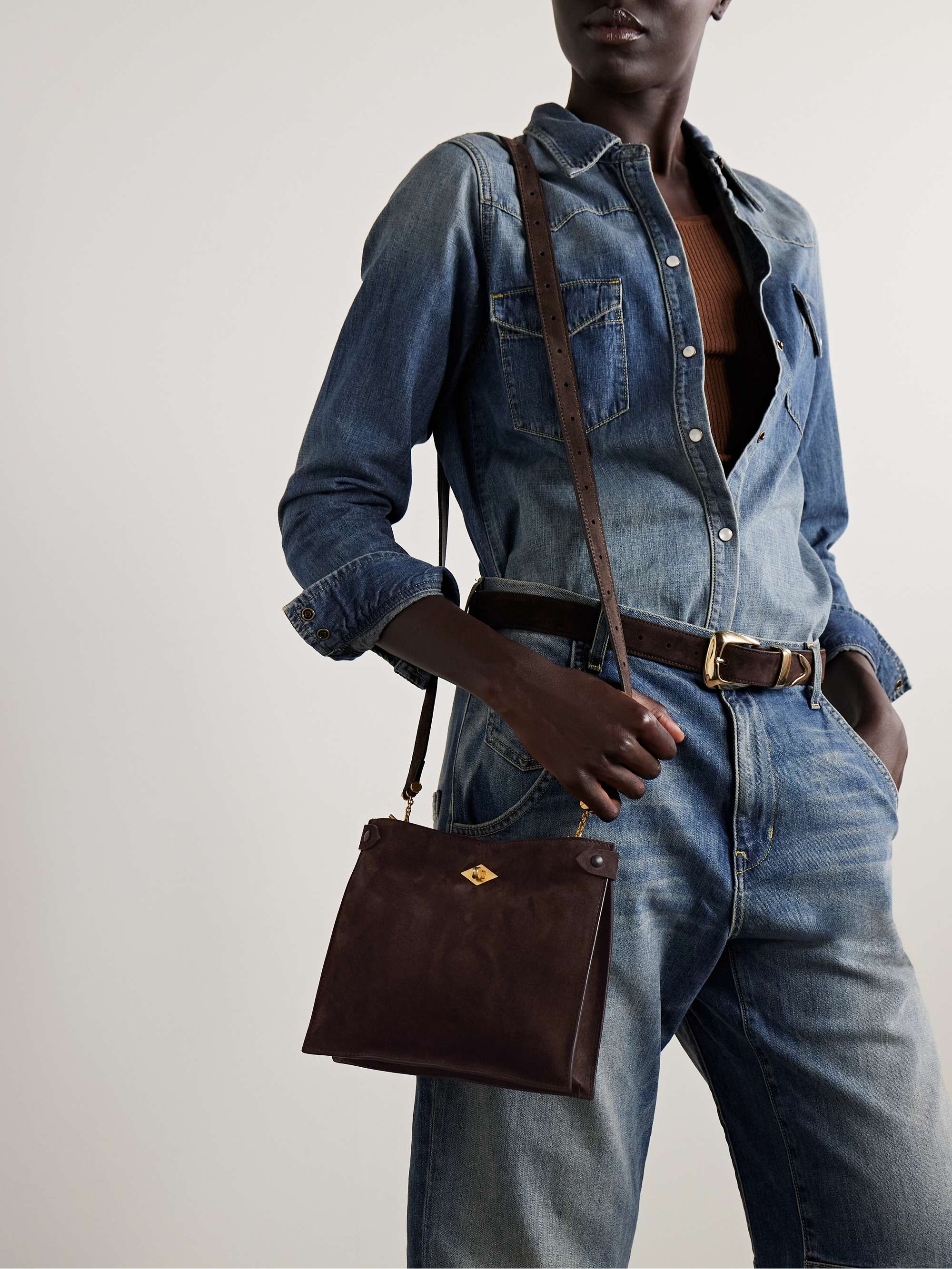 MÉTIER Stowaway leather shoulder bag
