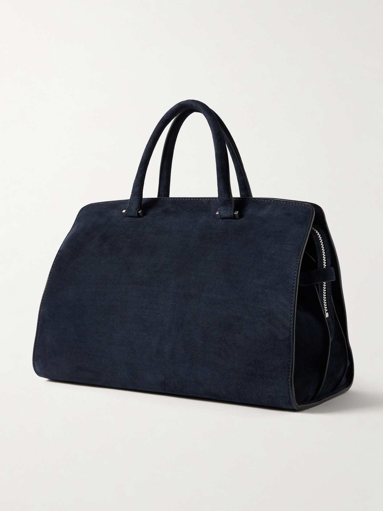 Metier Private Eye Suede Tote In Blue