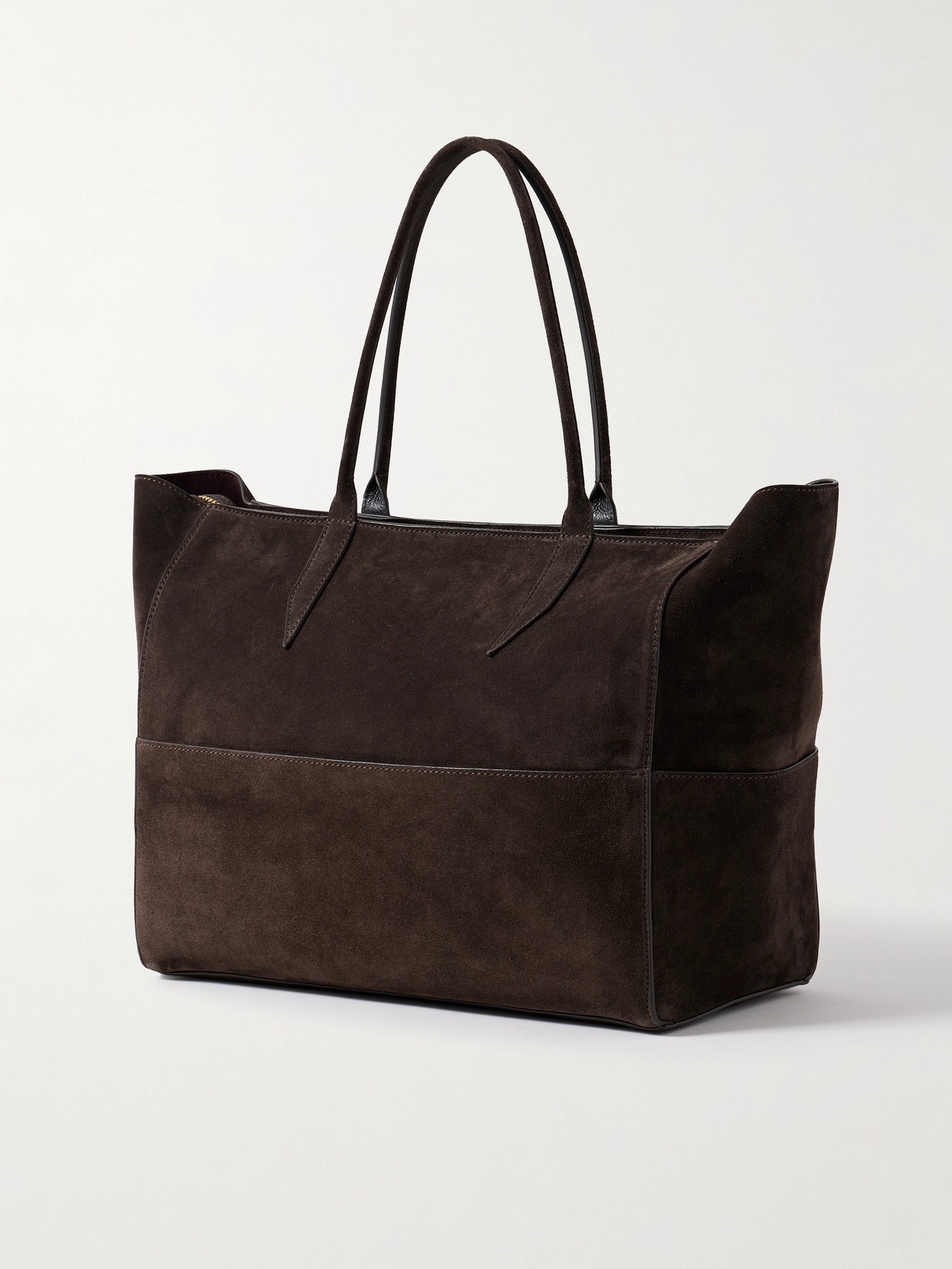 Metier Incognito Small Paneled Suede Tote