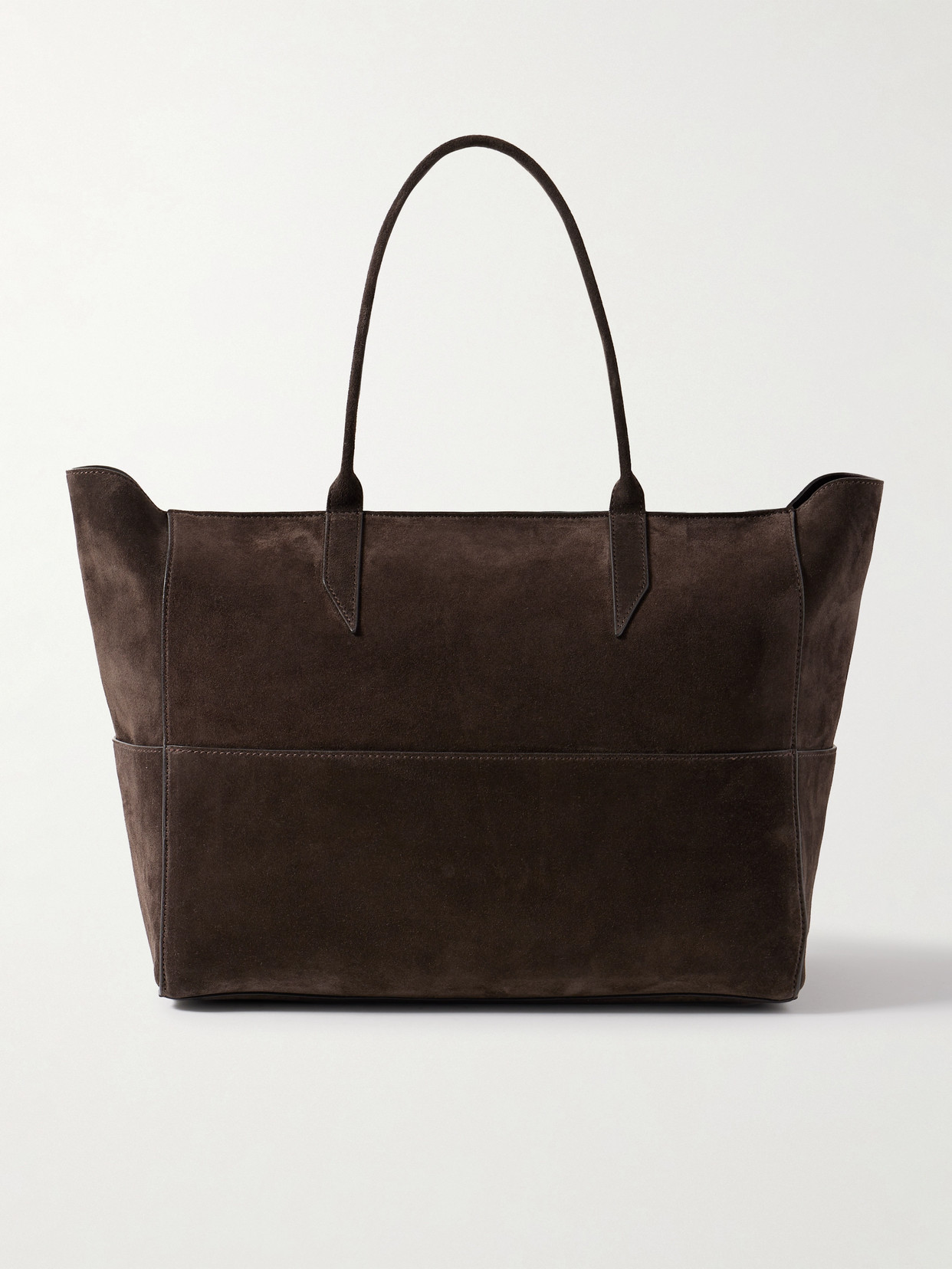 Metier Incognito Small Paneled Suede Tote