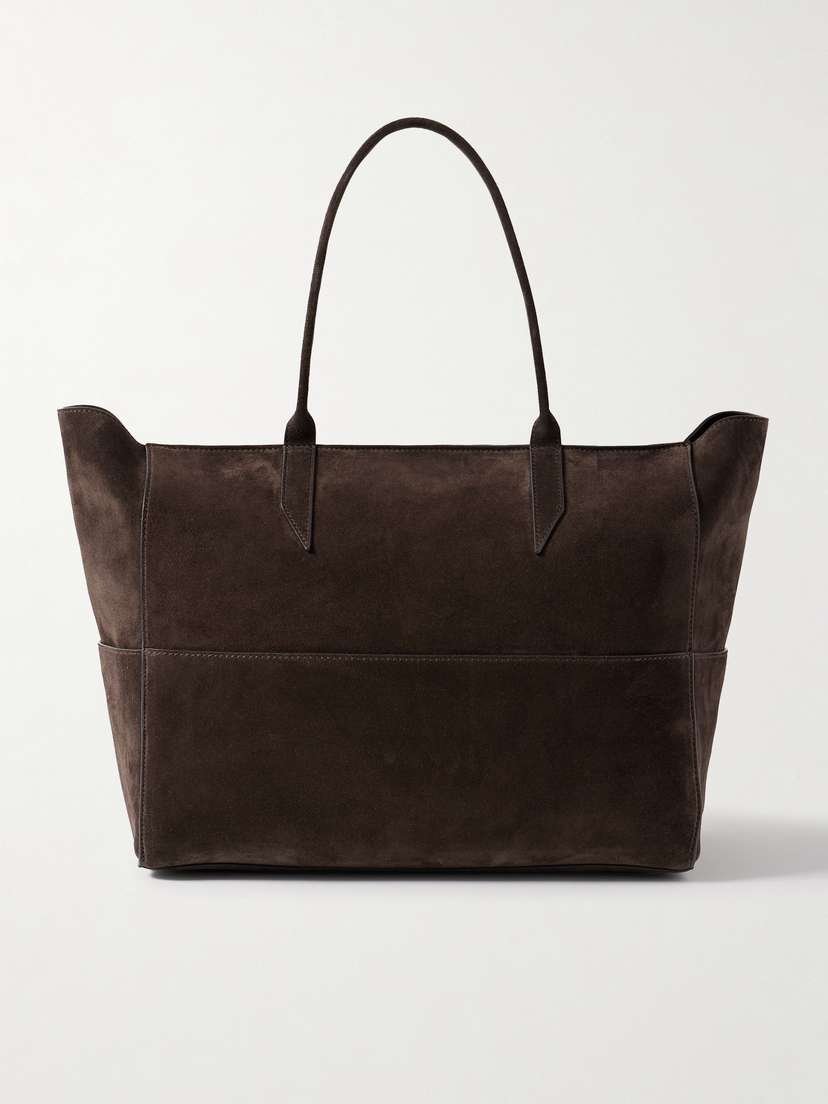Métier Incognito Small Paneled Suede Tote