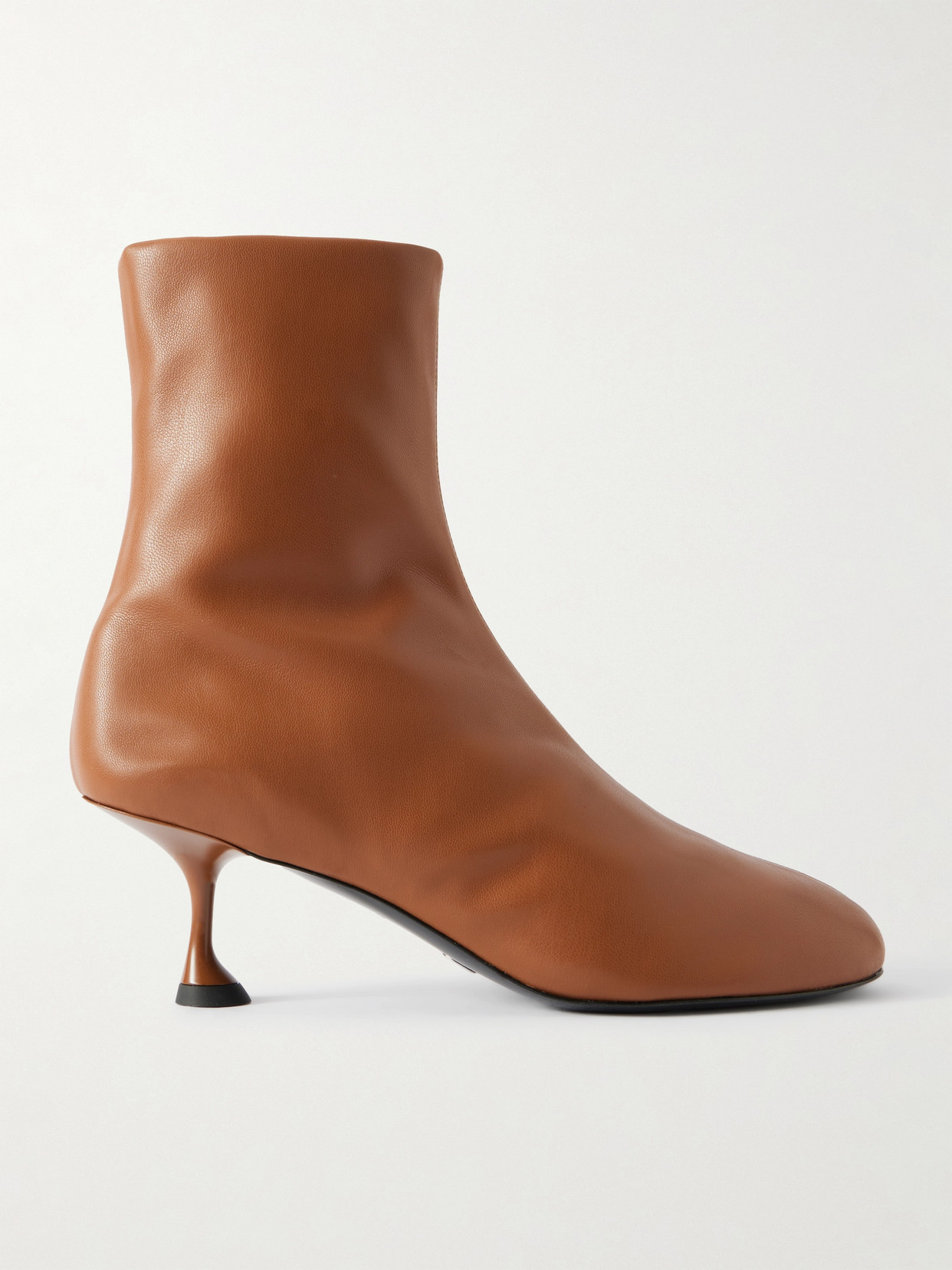 Proenza Schouler Tee Leather Ankle Boots In Brown