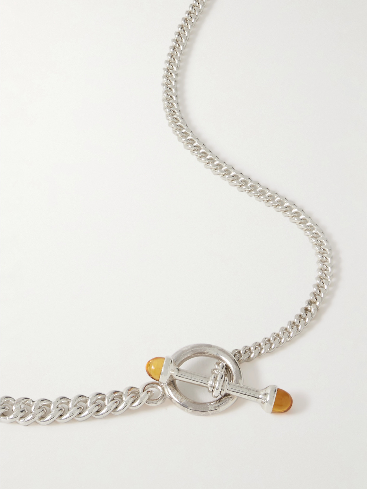 Loren Stewart Scout Barbell Sterling Silver Citrine Necklace