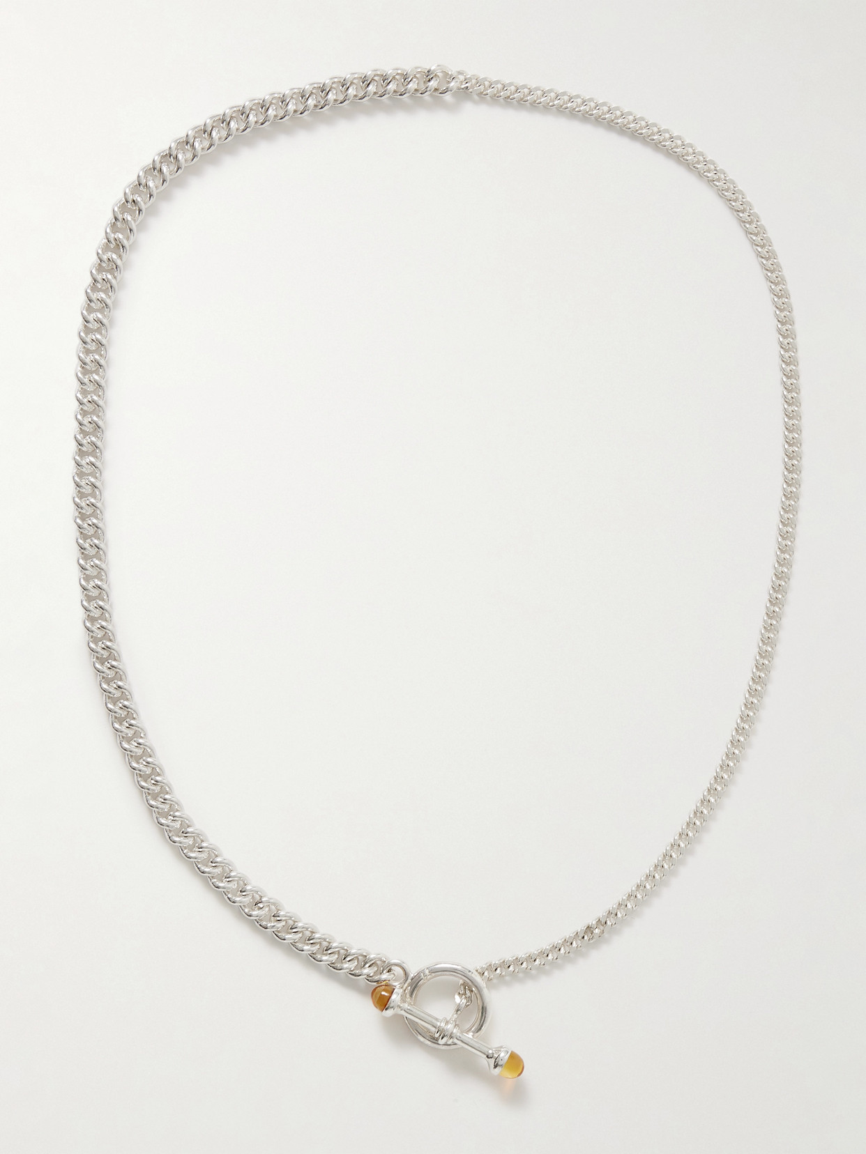 Loren Stewart Scout Barbell Sterling Silver Citrine Necklace