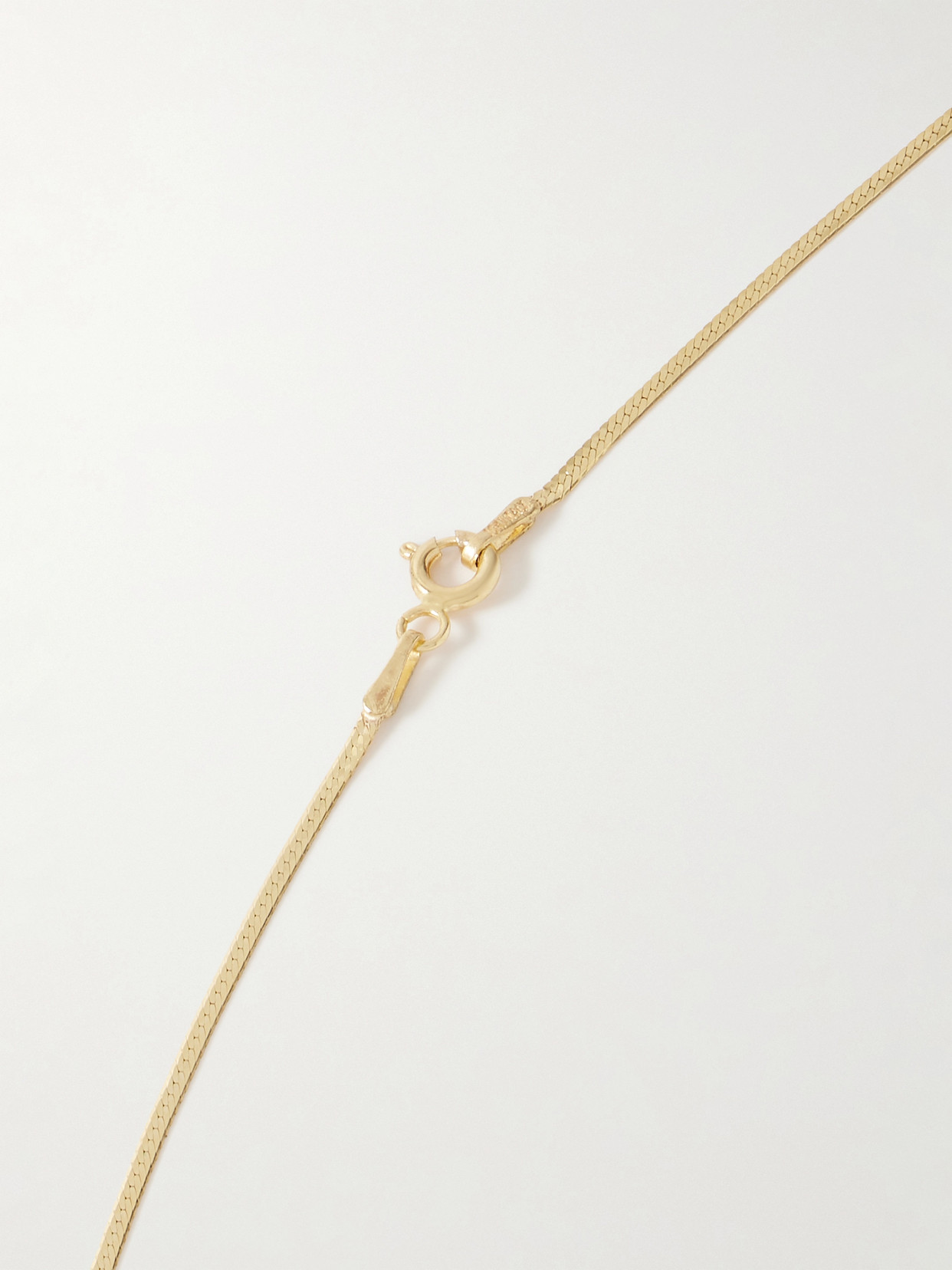 Loren Stewart Demi Herringbone Gold Necklace