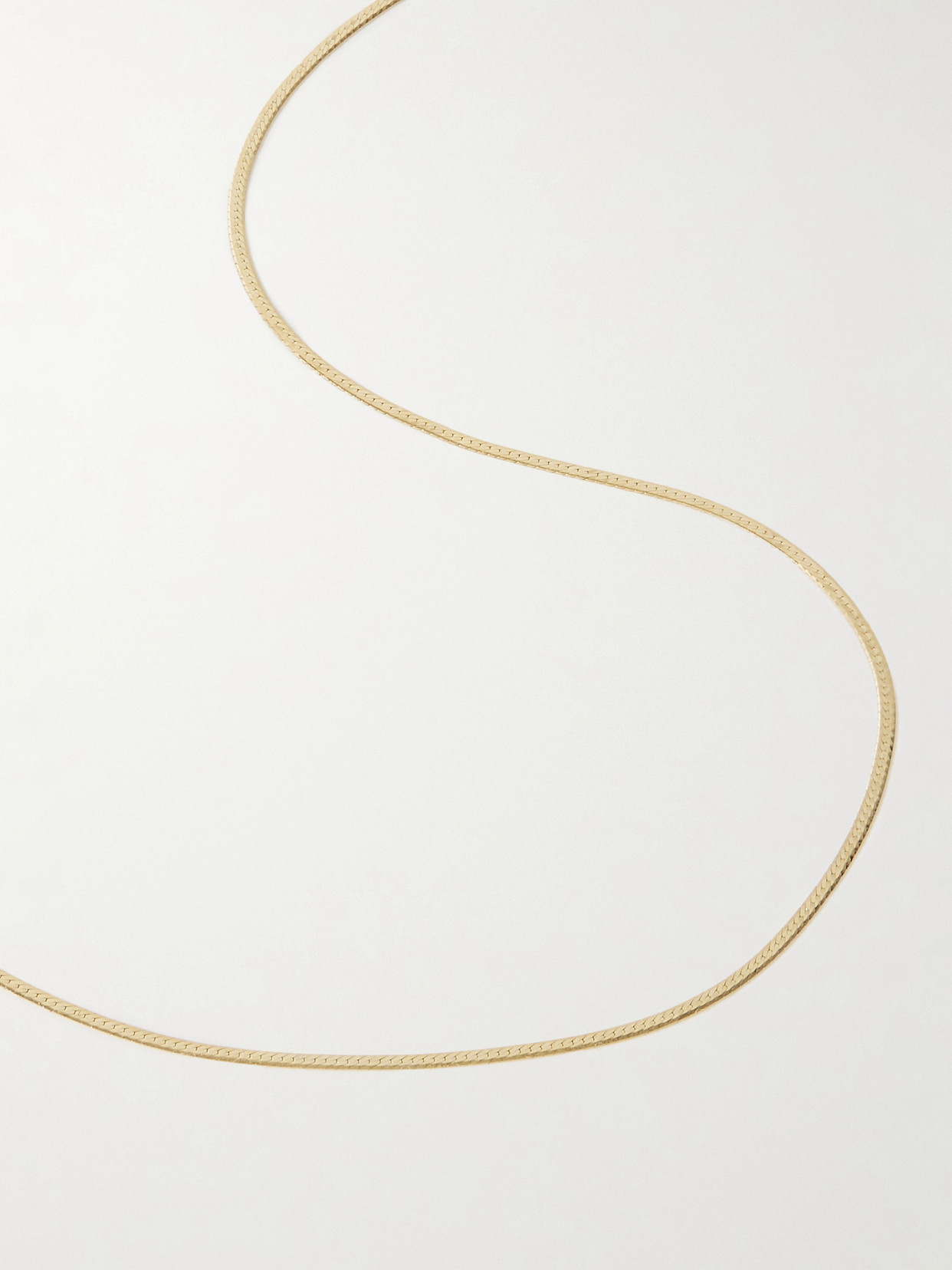 Loren Stewart Demi Herringbone Gold Necklace