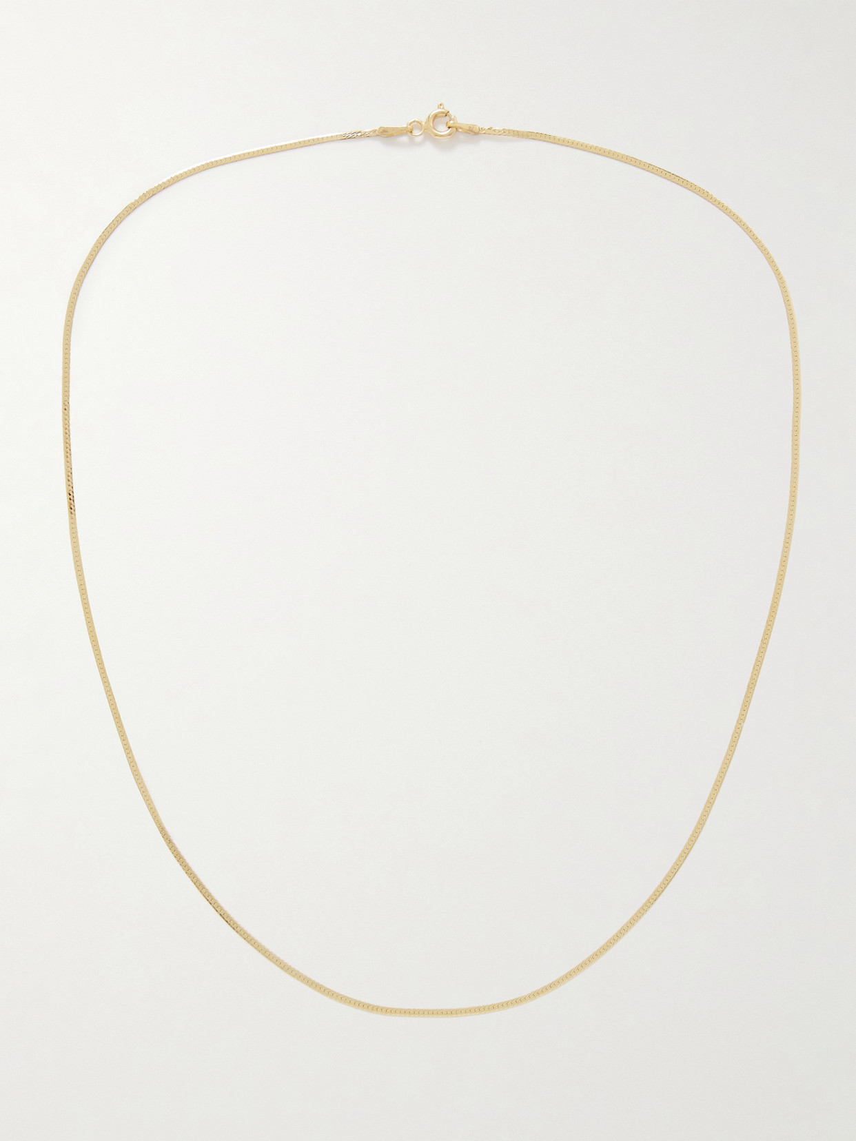 Loren Stewart Demi Herringbone Gold Necklace