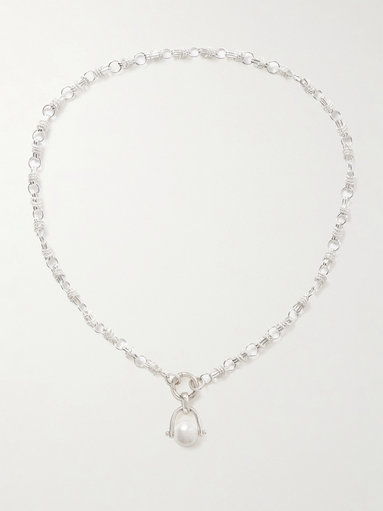 Loren Stewart Cirque Sterling Silver Pearl Necklace