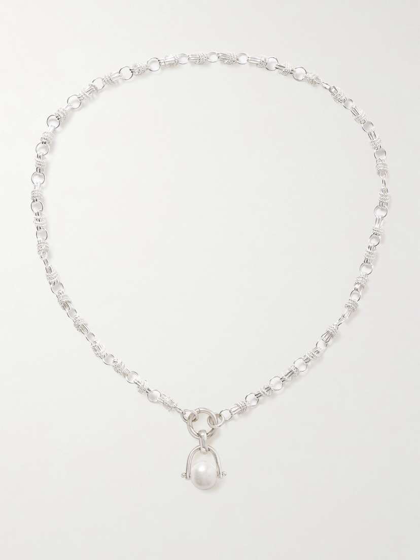 Loren Stewart Cirque Sterling Silver Pearl Necklace