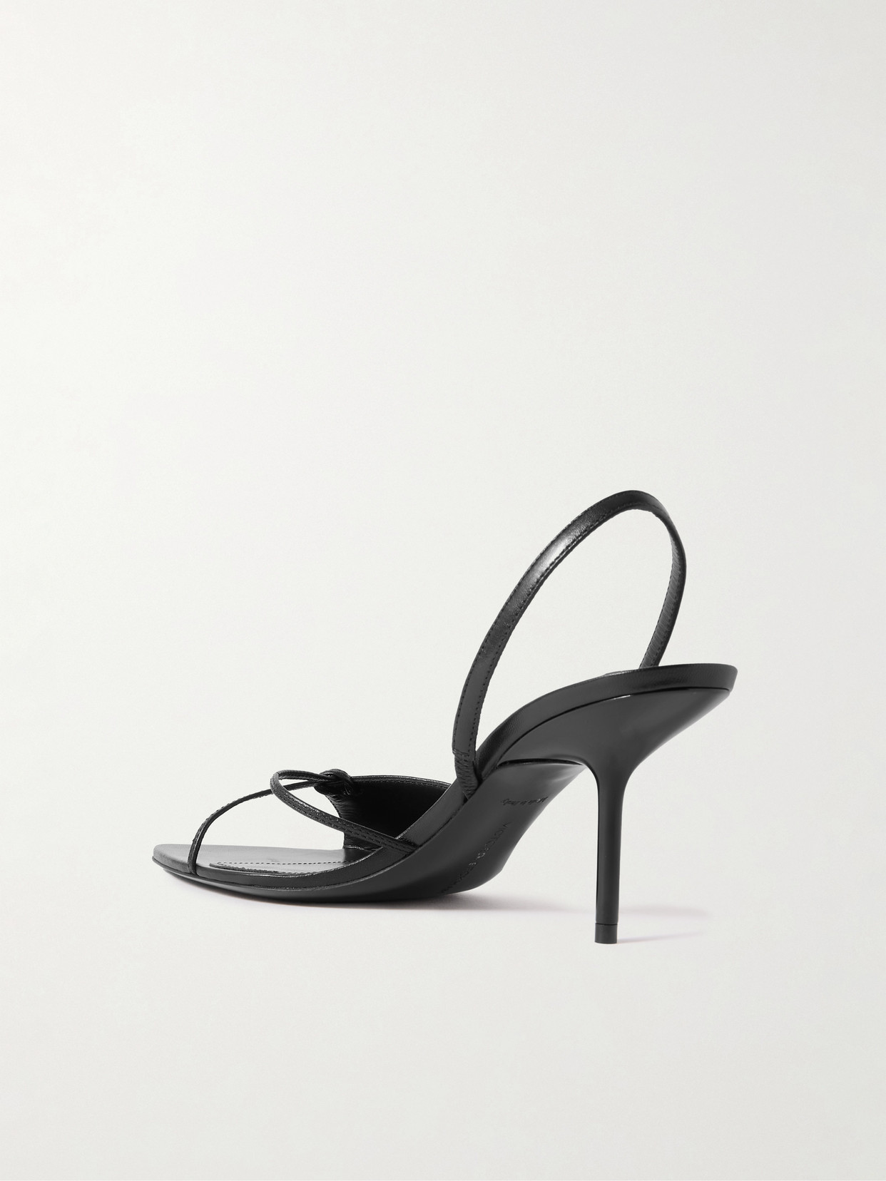 Victoria Beckham 75mm Harlow Slingback Knot-detail Sandals In Black