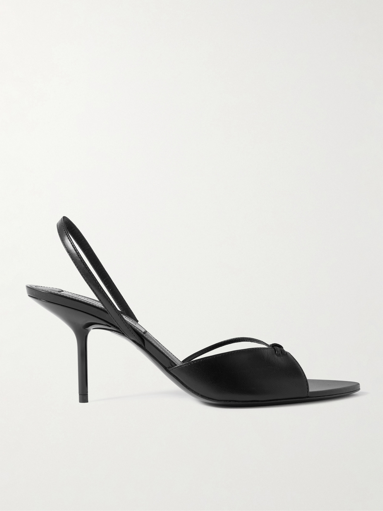 Victoria Beckham - Harlow Leather Slingback Sandals - Black