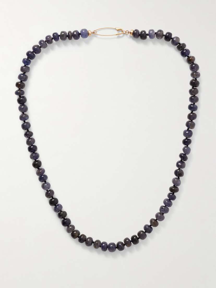 Loren Stewart Valentine Gold Iolite Necklace