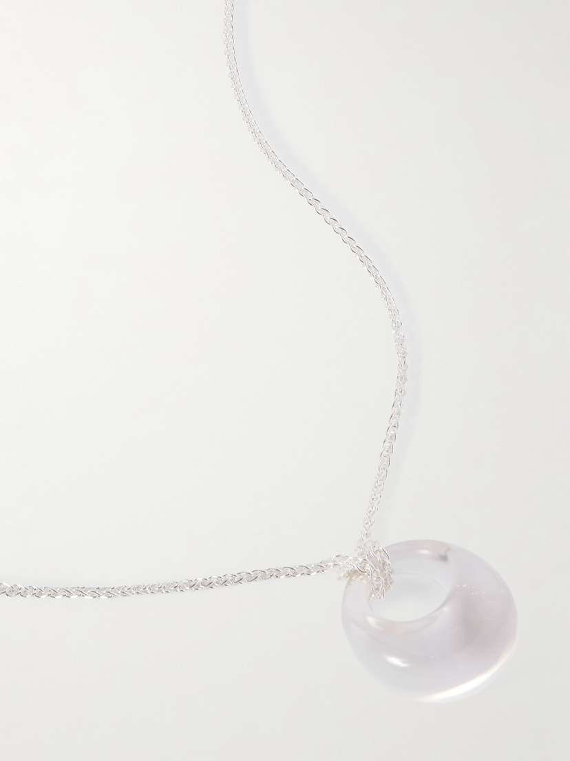 Loren Stewart Moonrise Sterling Silver Quartz Necklace