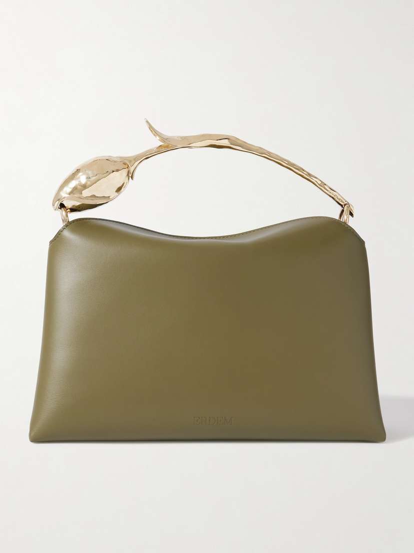 Erdem Bloom Midi Leather Shoulder Bag