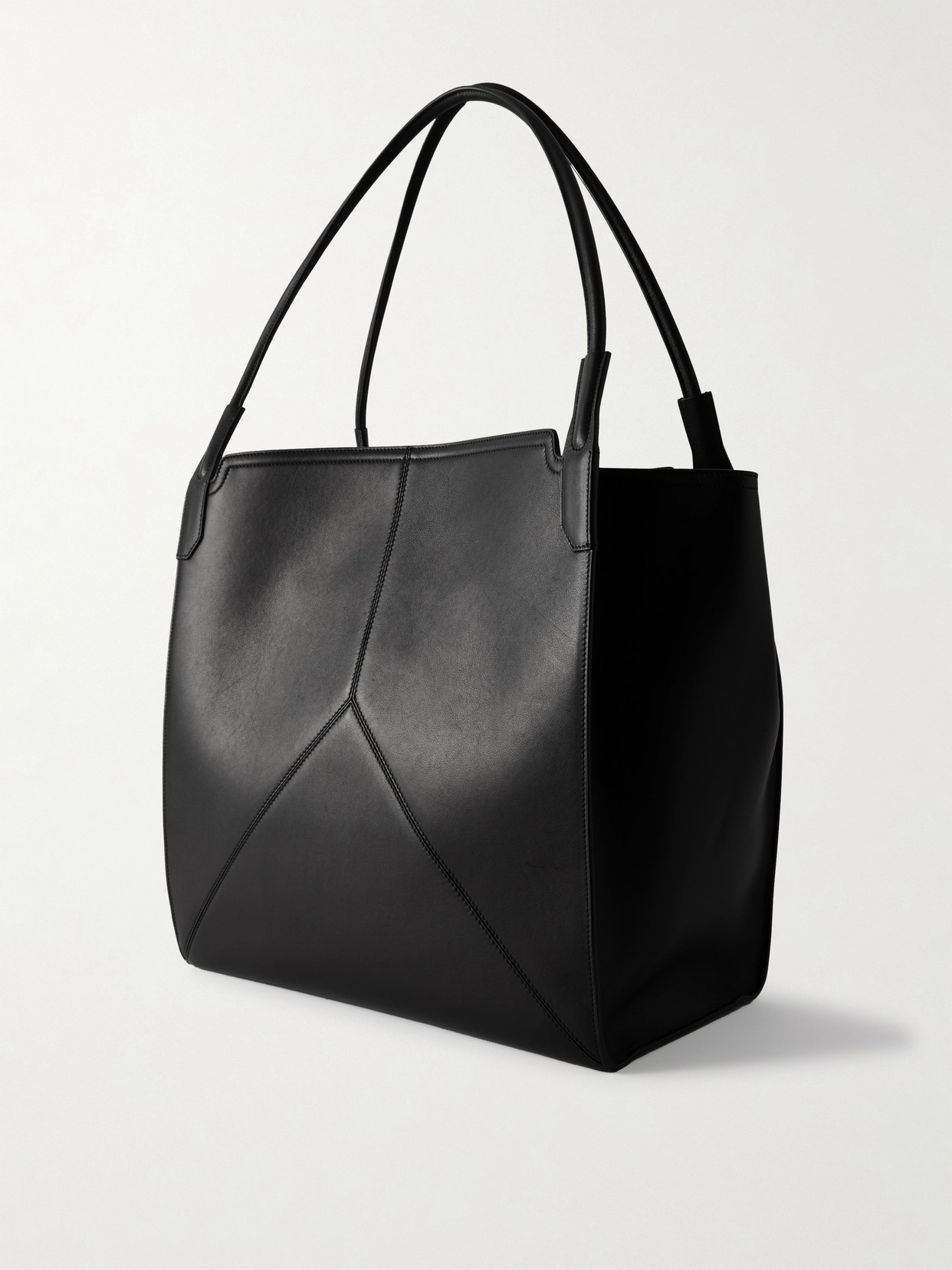 The Victoria Soft Paneled Leather Tote
