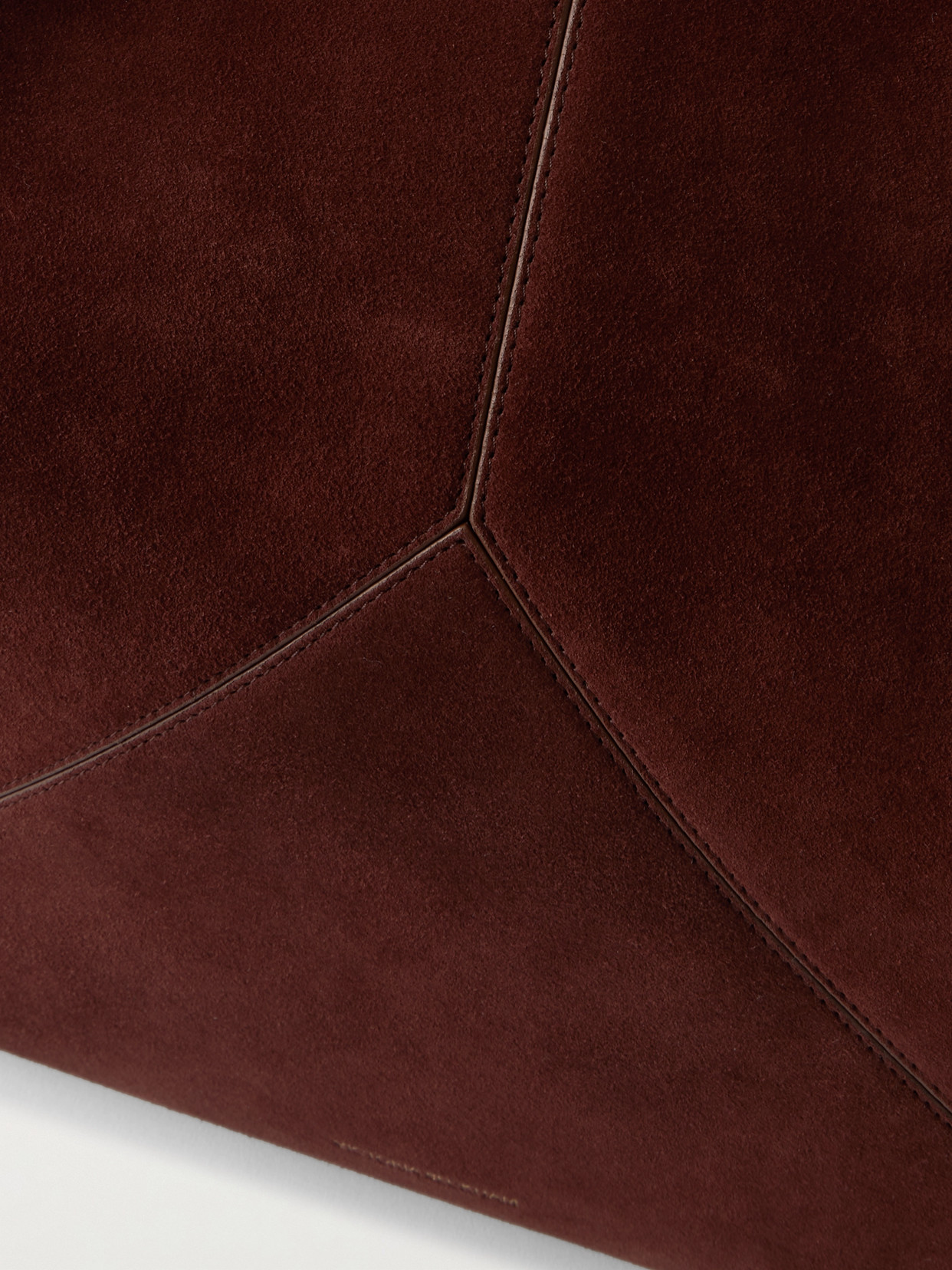 Victoria Beckham Victoria Leather-trimmed Paneled Suede Tote