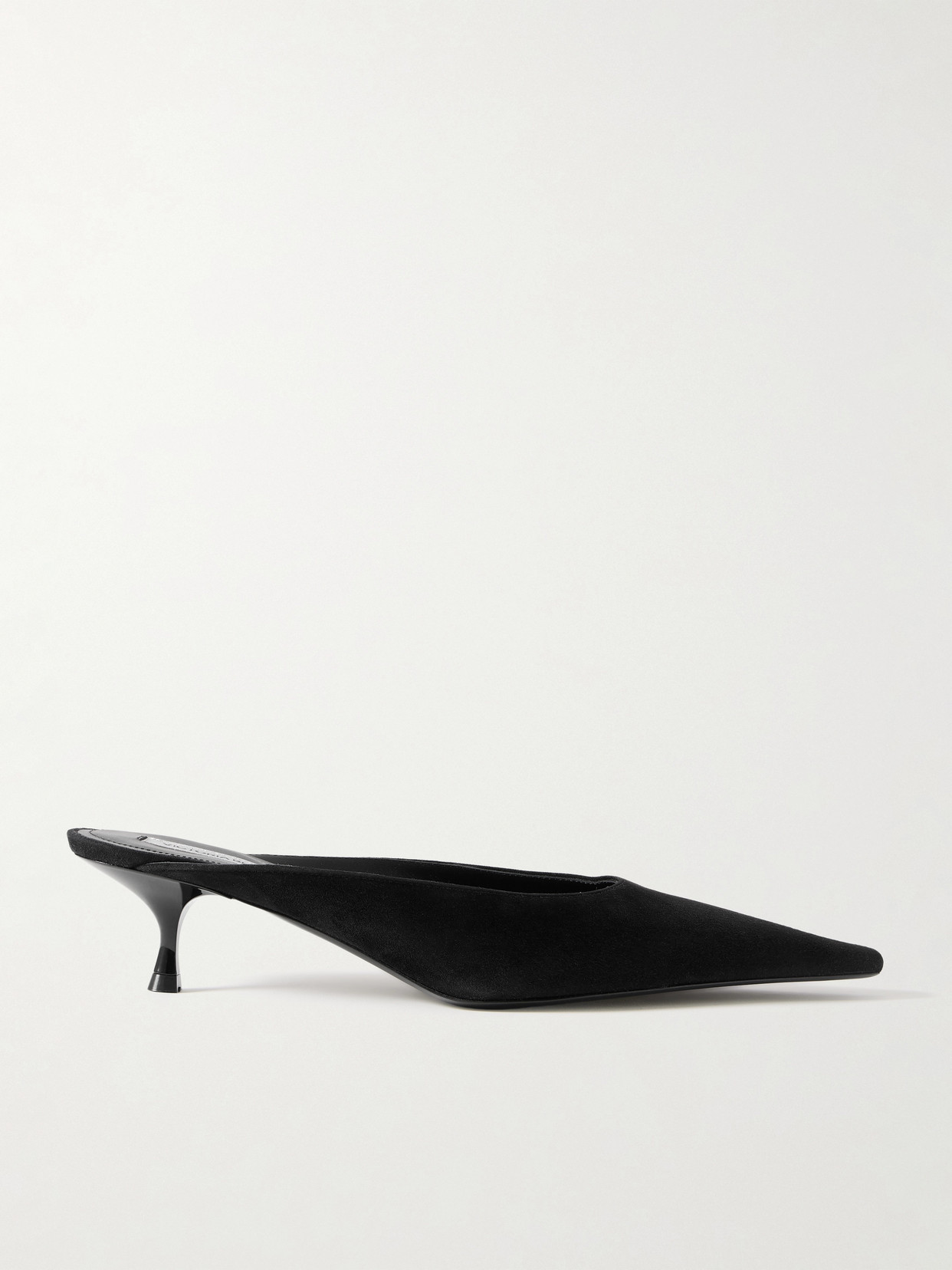 Victoria Beckham Sloan Suede Mules In Black