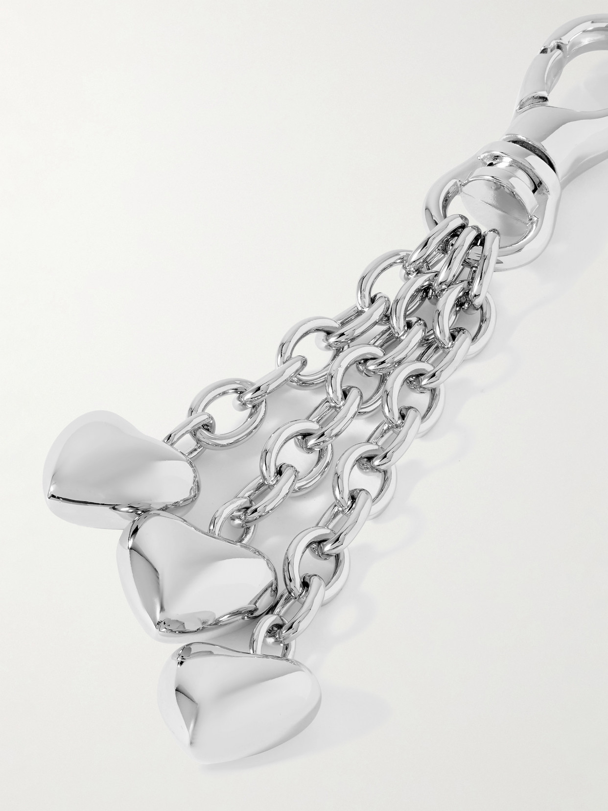 Roxanne Assoulin The Puffy Heart Silver-tone Bag Charm