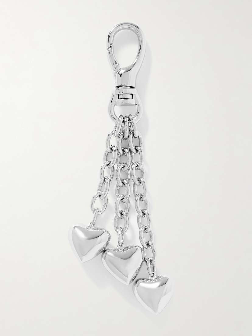 Roxanne Assoulin The Puffy Heart Silver-tone Bag Charm