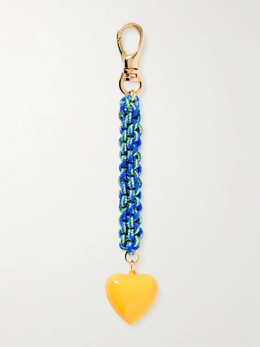 Roxanne Assoulin The Happy Gold-tone, Enamel And Cord Bag Charm