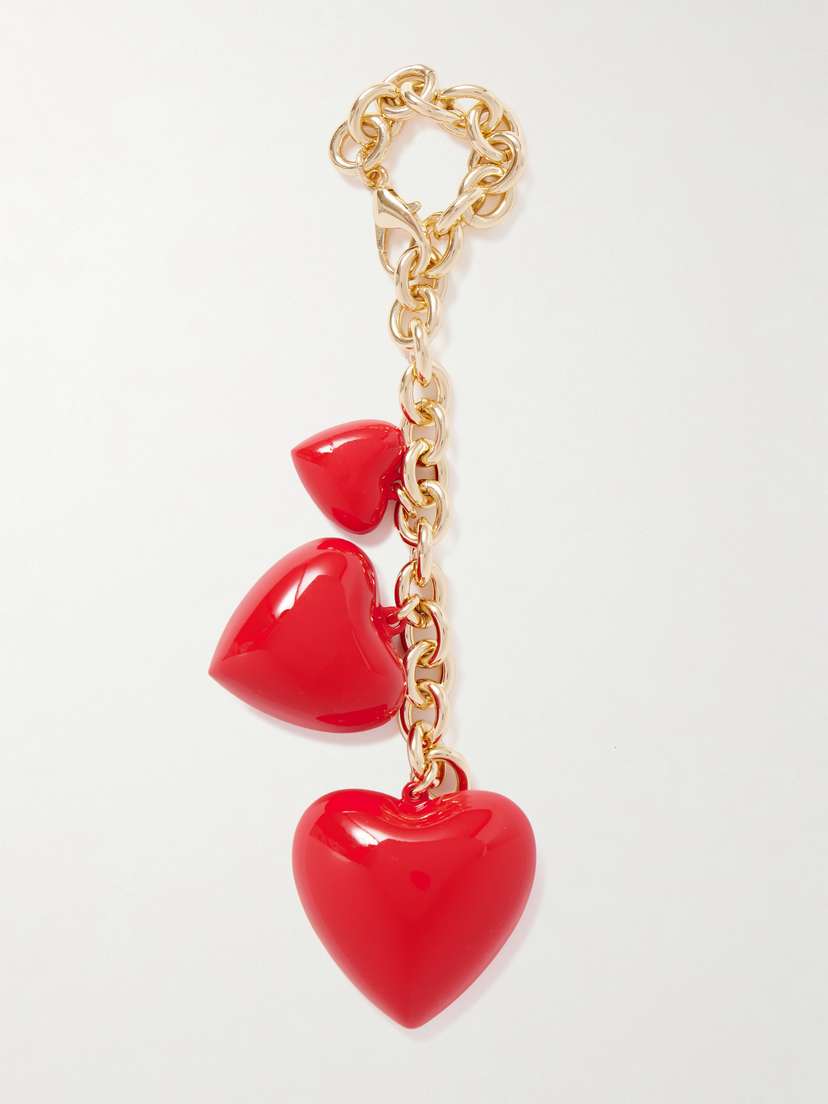Roxanne Assoulin The Happy Gold-tone And Enamel Bag Charm