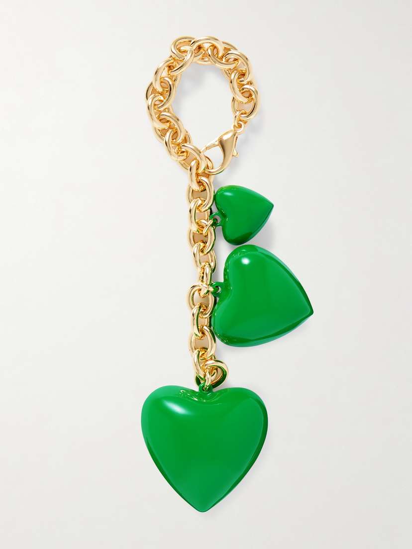 Roxanne Assoulin The Happy Gold-tone And Enamel Bag Charm